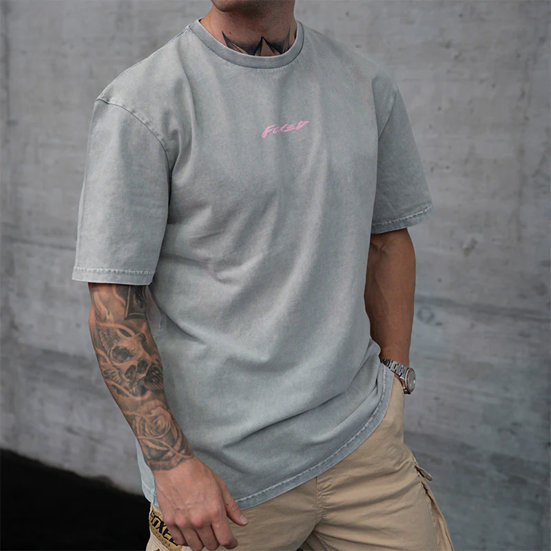 FOXED® ALL I WANT IS ILLEGAL OVERSIZE SHIRT STONEWASHED - Image 4