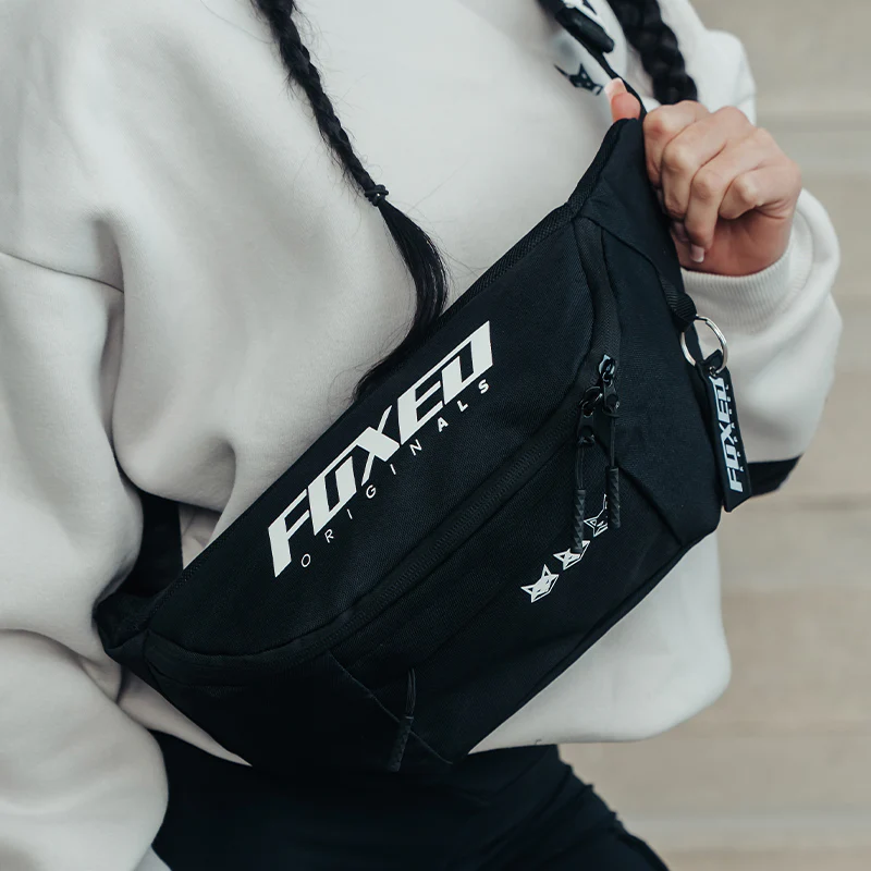 FOXED® CROSSBODY BAG BLACK/WHITE WMN - Image 8