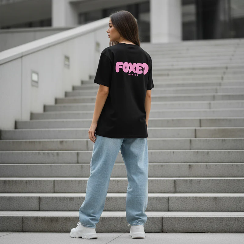 FOXED® BUBBLE UNISEX REGULAR SHIRT BLACK - Image 5