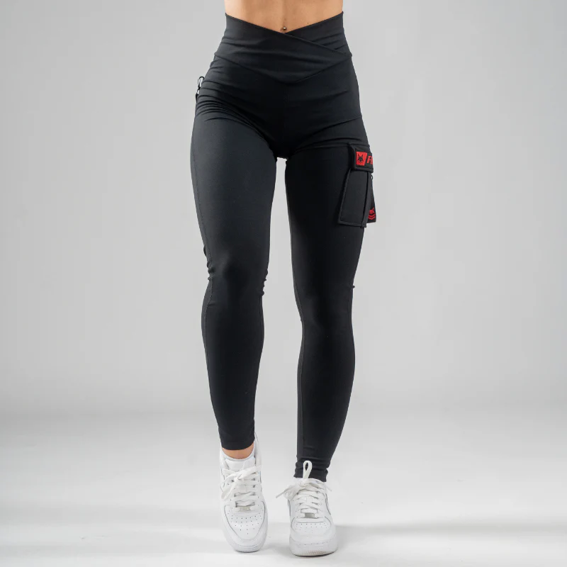 FOXED® CARGO LEGGINGS 3-POCKET RED - Image 4