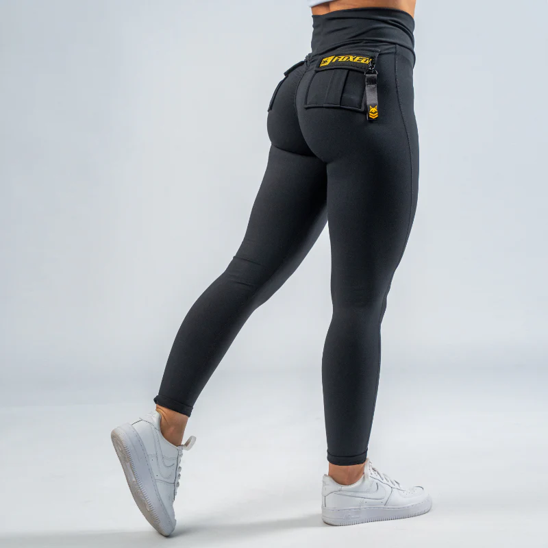 FOXED® CARGO LEGGINGS 3-POCKET GLITTER GOLD - Image 2