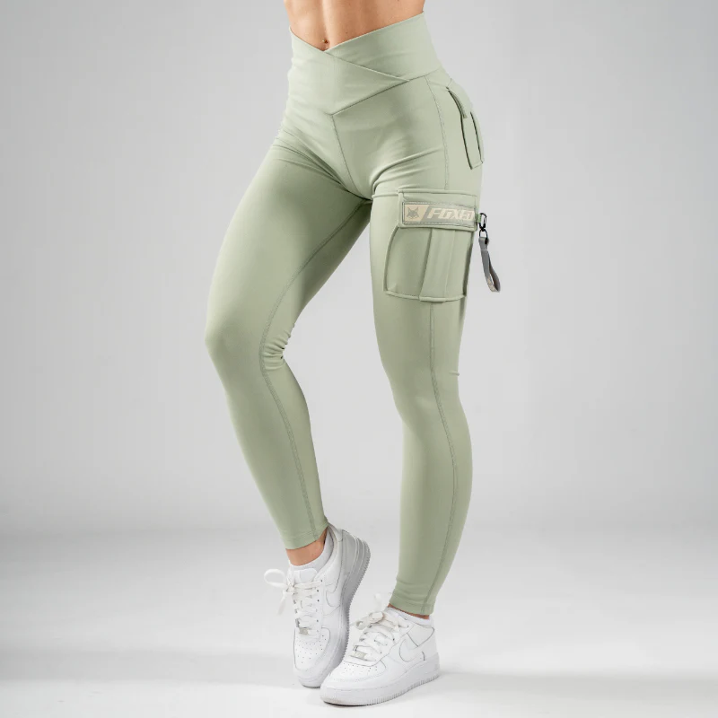 FOXED® CARGO LEGGINGS 3-POCKET KHAKI - Image 3