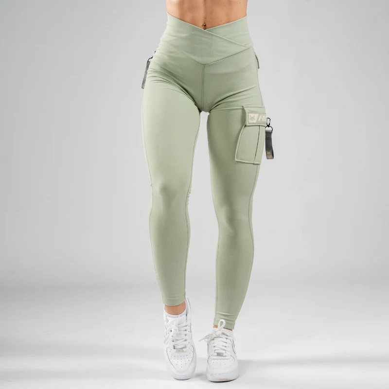 FOXED® CARGO LEGGINGS 3-POCKET KHAKI - Image 4