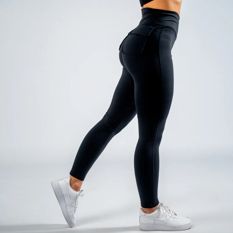 FOXED® CARGO LEGGINGS 2-POCKET BLACK - Image 5