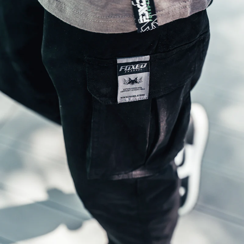 FOXED® CARGO PANTS PREMIUM UNISEX BLACK - Image 3