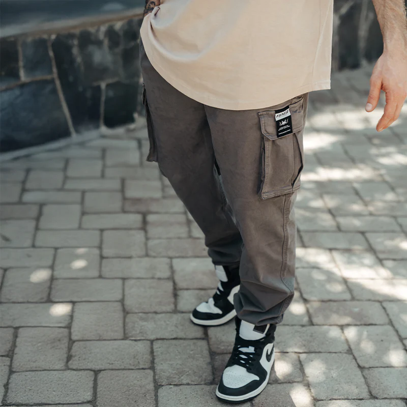 FOXED® CARGO PANTS PREMIUM UNISEX GREY - Image 3