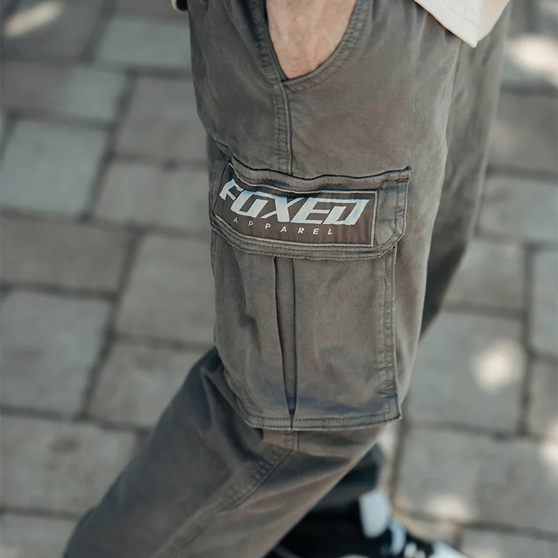 FOXED® CARGO PANTS PREMIUM UNISEX GREY - Image 4