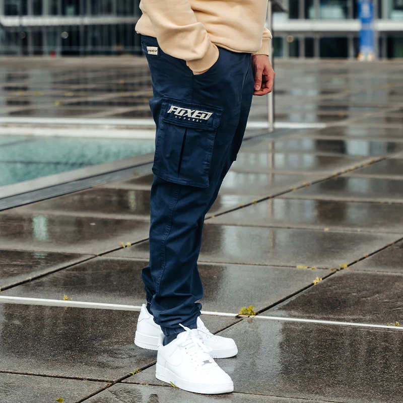 FOXED® CARGO PANTS PREMIUM UNISEX NAVY - Image 5