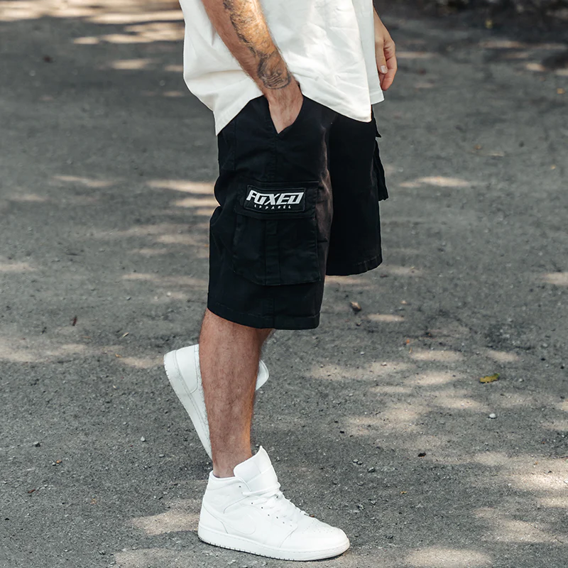 FOXED® CARGO SHORTS MEN BLACK (NEW FIT) - Image 14
