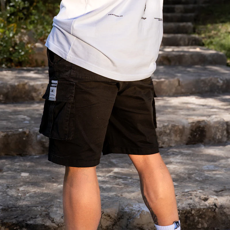 FOXED® CARGO SHORTS MEN BLACK (NEW FIT) - Image 4