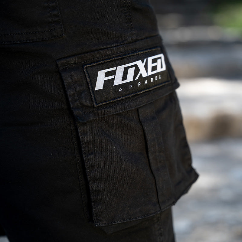 FOXED® CARGO SHORTS MEN BLACK (NEW FIT) - Image 5