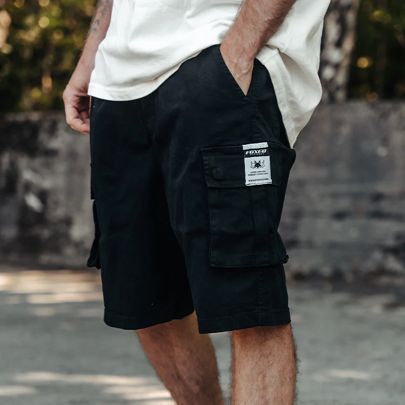 FOXED® CARGO SHORTS MEN BLACK (NEW FIT) - Image 8