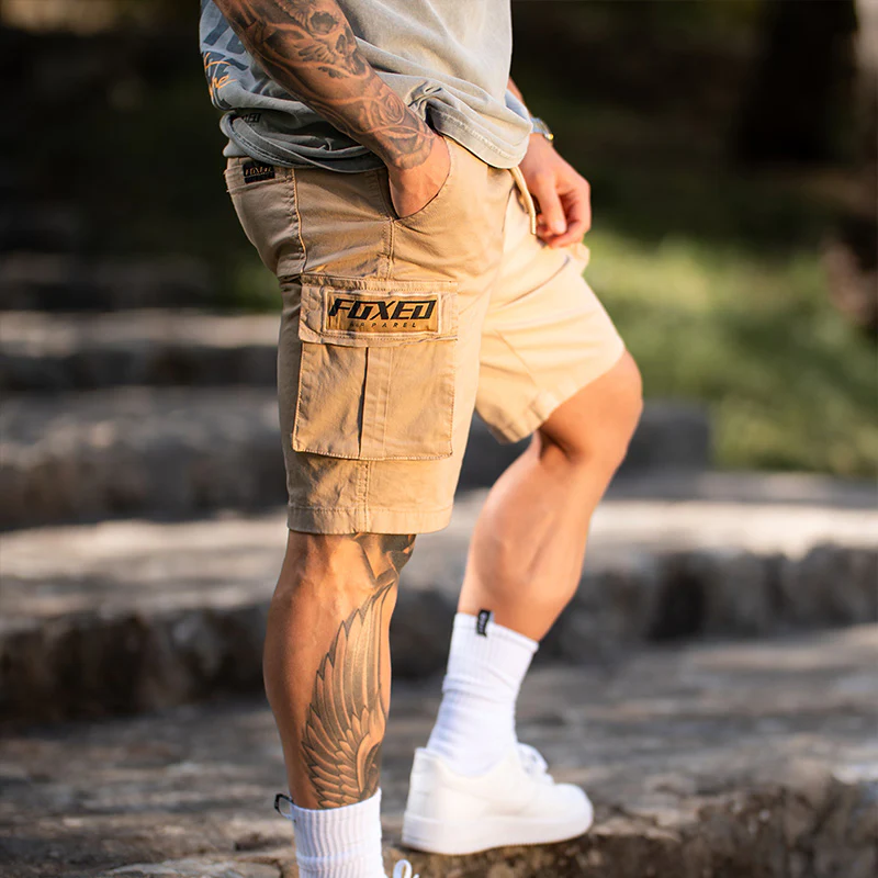 FOXED® CARGO SHORTS MEN SAND (NEW FIT) - Image 4