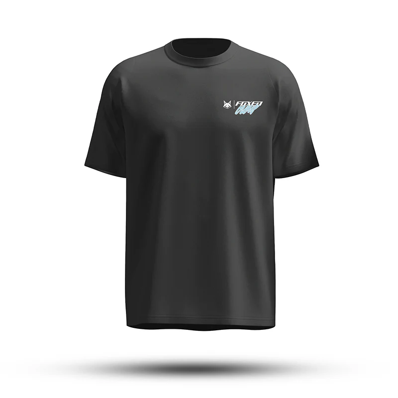 FOXED® CREW OVERSIZE SHIRT BLACK/BABYBLUE - Image 2