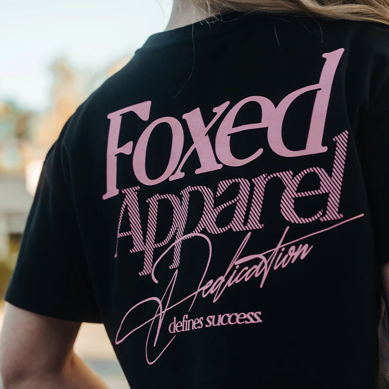 FOXED® DEDICATION CROPPED SHIRT BLACK/ROSE - Image 4