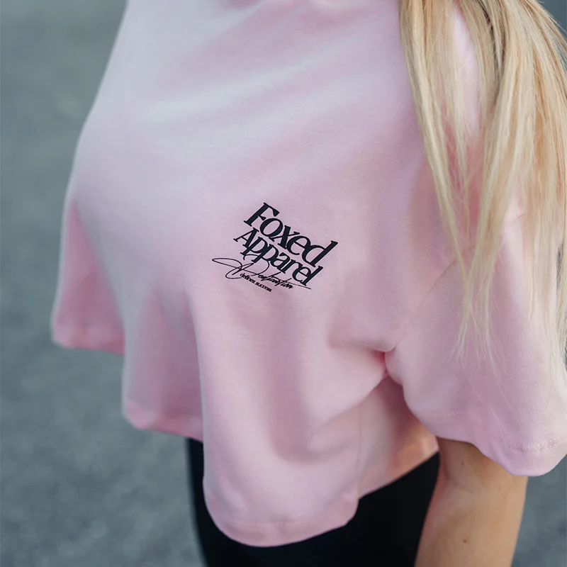 FOXED® DEDICATION CROPPED SHIRT ROSE/BLACK - Image 3