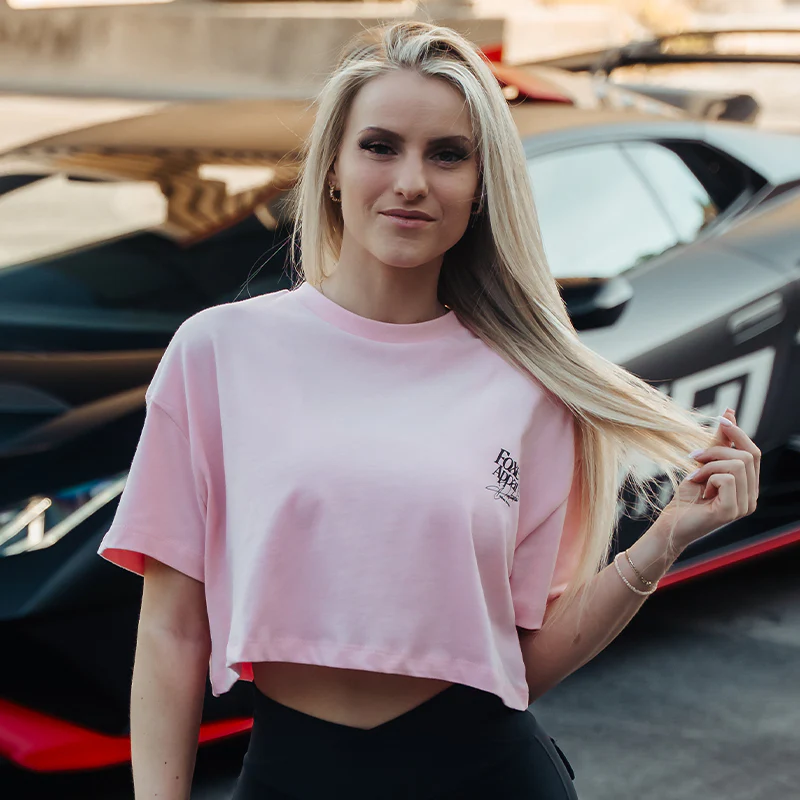 FOXED® DEDICATION CROPPED SHIRT ROSE/BLACK - Image 5