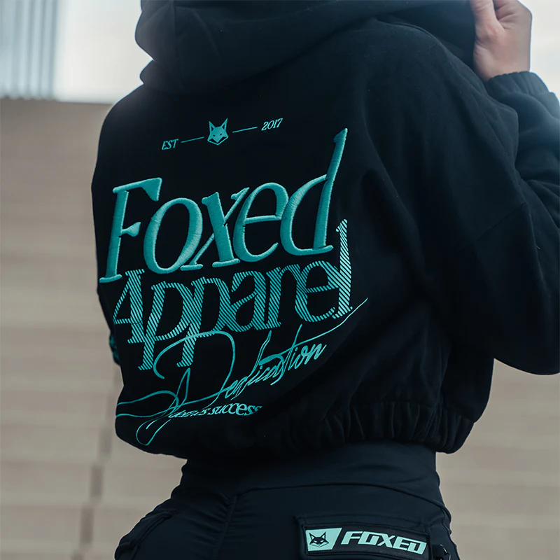 FOXED® DEDICATION CROPPED ZIPPER BLACK/MINT - Image 3