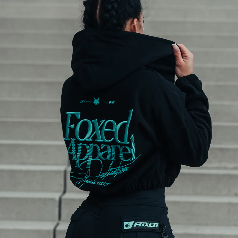 FOXED® DEDICATION CROPPED ZIPPER BLACK/MINT - Image 5