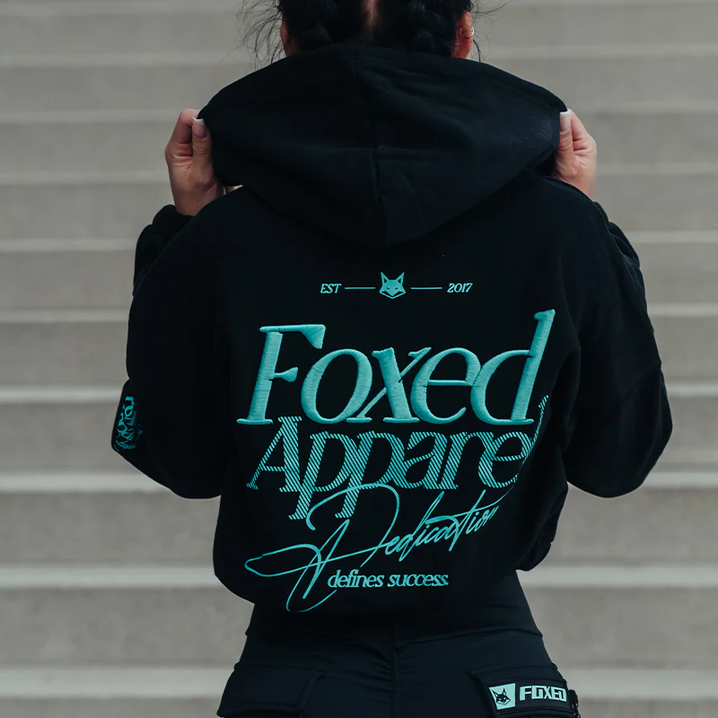 FOXED® DEDICATION CROPPED ZIPPER BLACK/MINT - Image 6