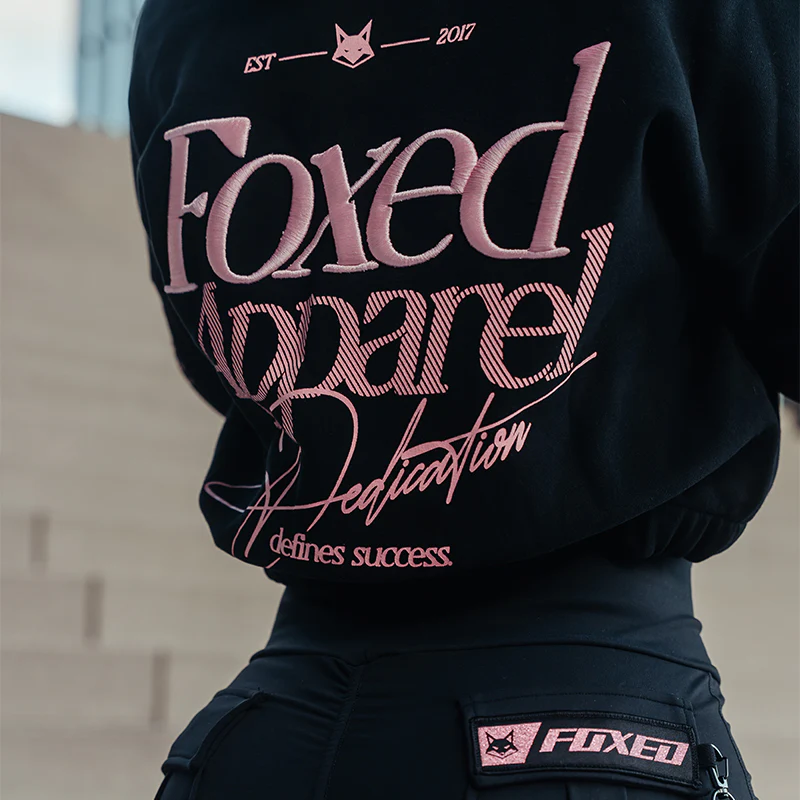 FOXED® DEDICATION CROPPED ZIPPER BLACK/ROSE - Image 5