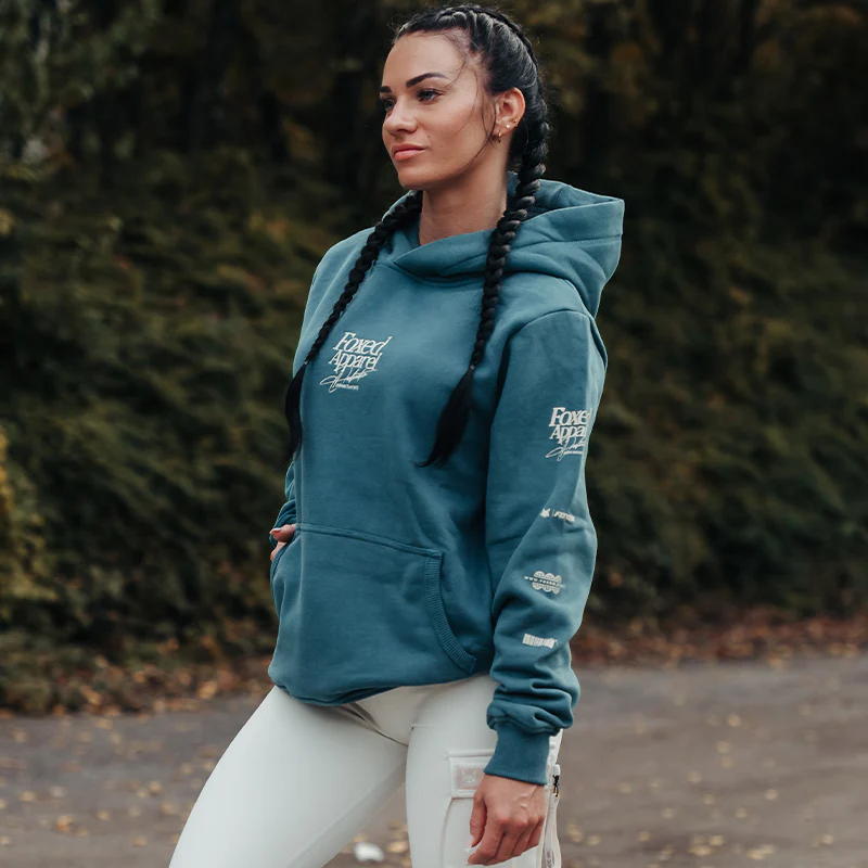 FOXED® DEDICATION PREMIUM HOODIE PETROL WMN - Image 5