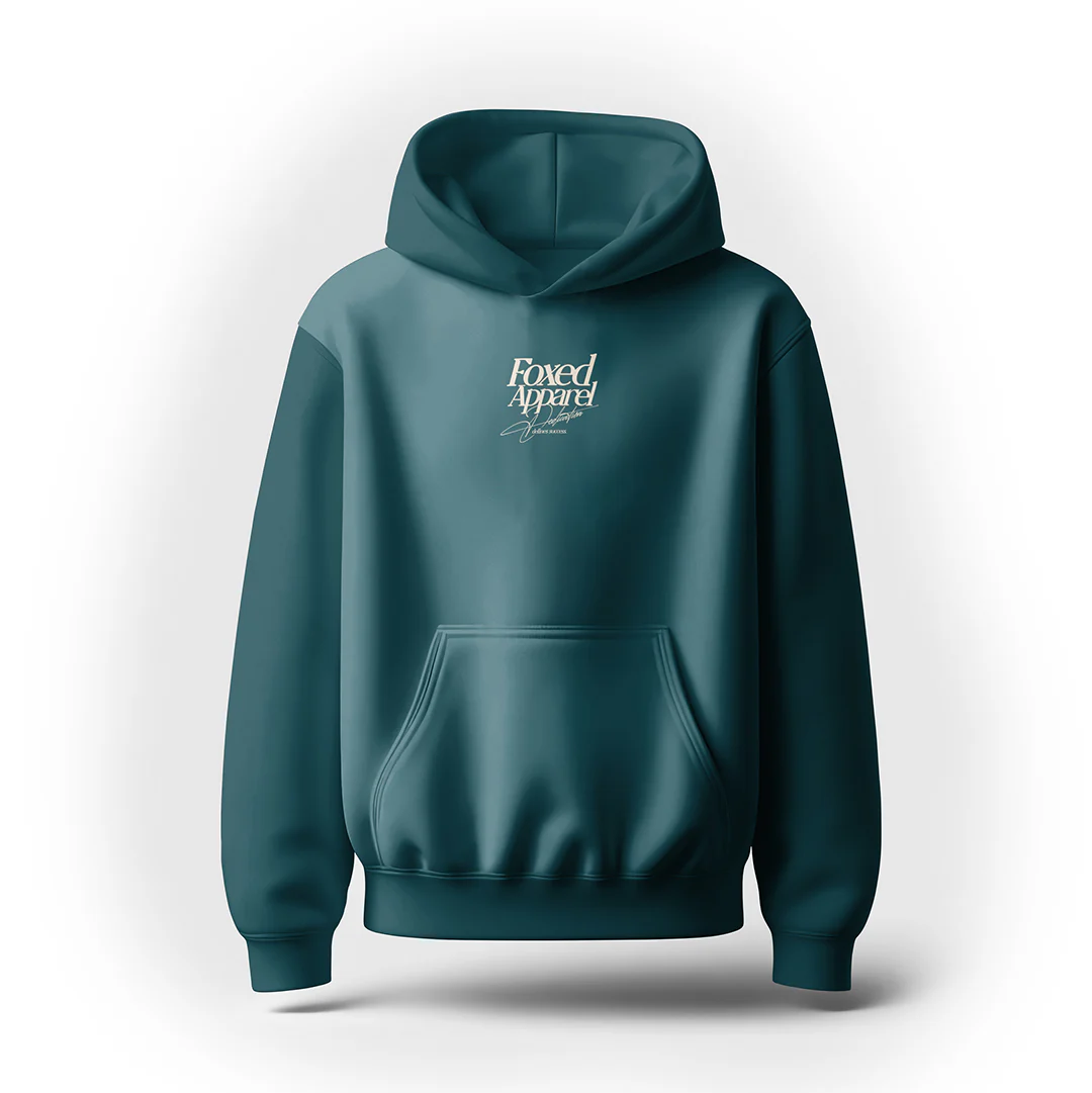 FOXED® DEDICATION PREMIUM UNISEX HOODIE PETROL - Image 4