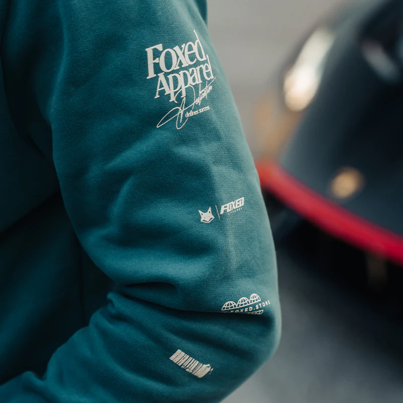 FOXED® DEDICATION PREMIUM UNISEX HOODIE PETROL - Image 6