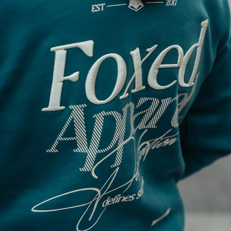 FOXED® DEDICATION PREMIUM UNISEX HOODIE PETROL - Image 7
