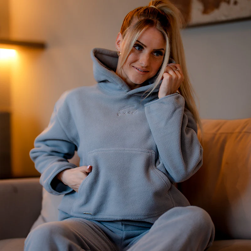 FOXED® FLEECE HOODIE GREY - Image 6
