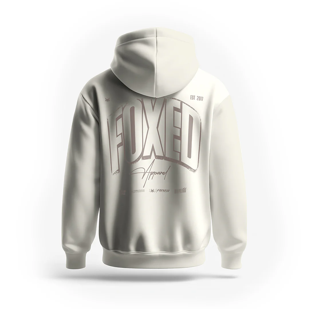 FOXED® INFINITY UNISEX HOODIE COCONUT MILK - Image 4