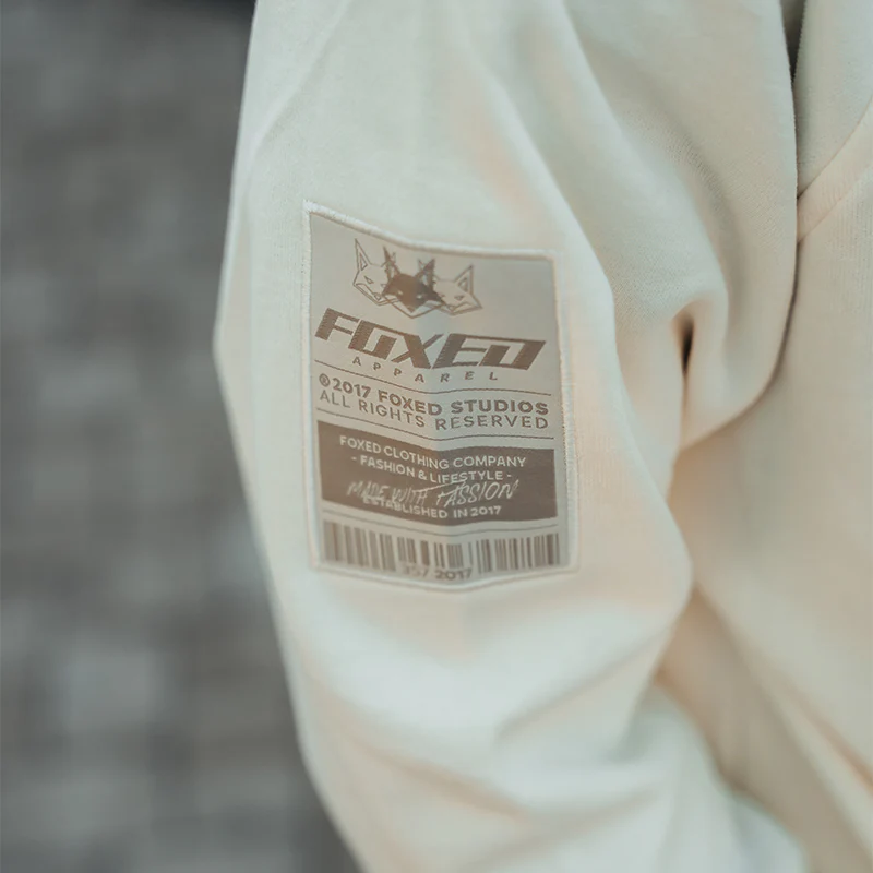 FOXED® INFINITY UNISEX HOODIE COCONUT MILK - Image 6