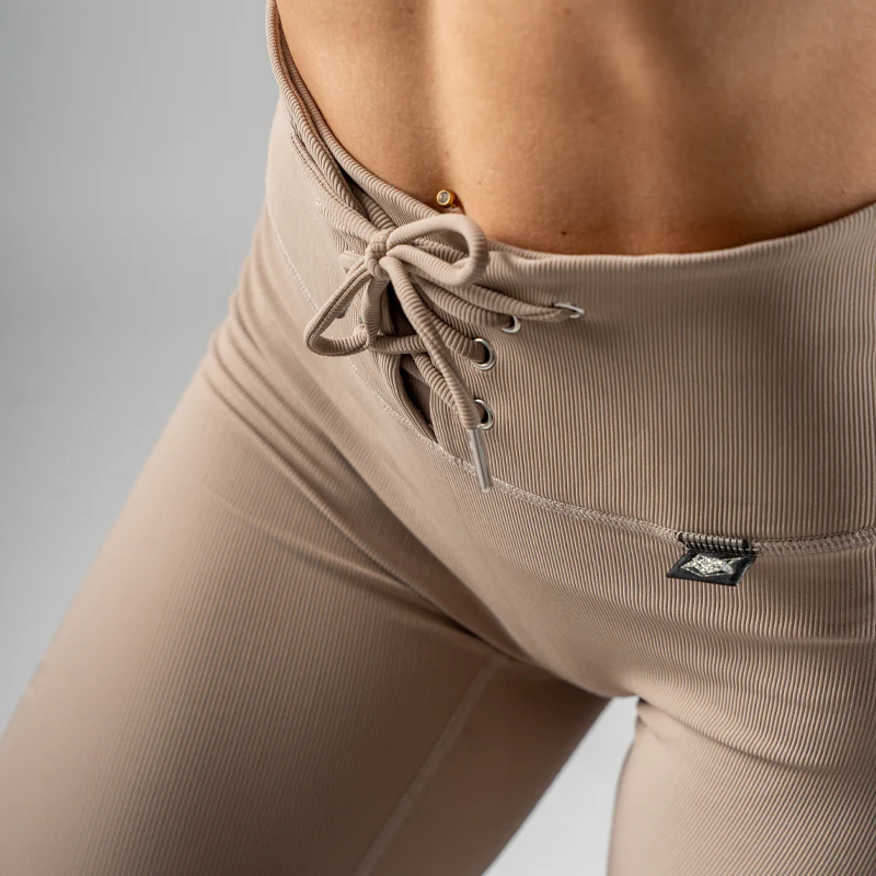 FOXED® LACED RIFFLE HIGHWAIST LEGGINGS MOCCA - Image 7