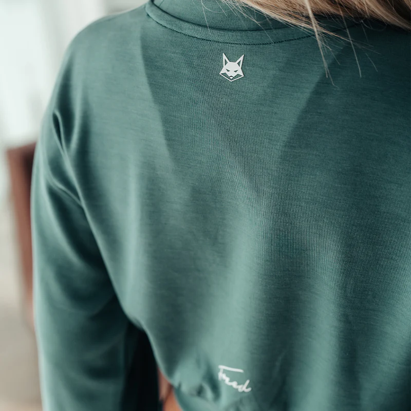 FOXED® "MIA" TWISTED SWEATER LUXE GREEN - Image 2