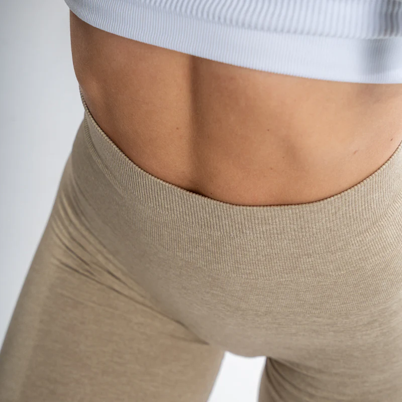 FOXED® NOVA SEAMLESS LEGGINGS TALL BEIGE MELANGE - Image 5