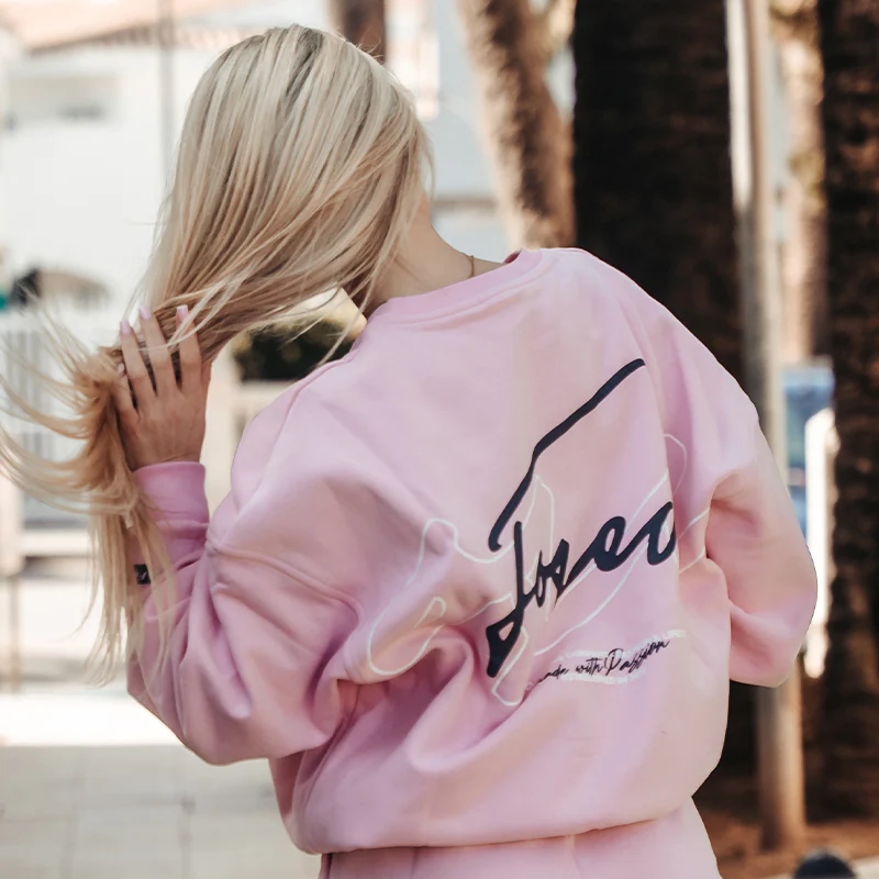 FOXED® OUTLINES COTTON PINK SWEATER - Image 4