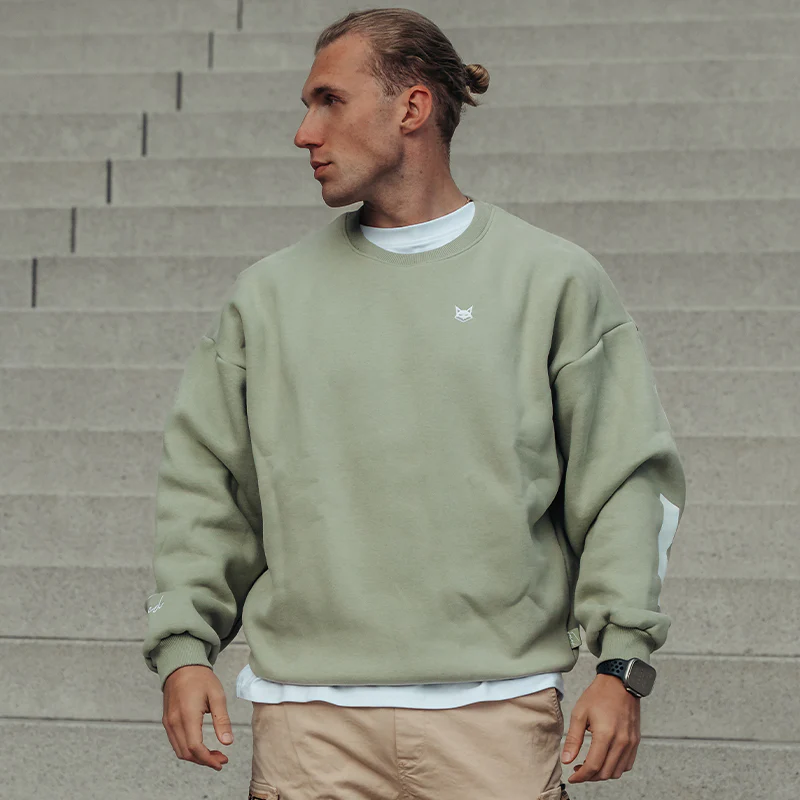 FOXED® STUDIOSTATE OVERSIZE SWEATER MATCHA LATTE MEN - Image 8