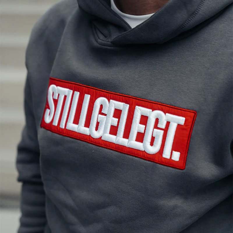 FOXED® STILLGELEGT UNISEX HOODIE GREY - Image 3