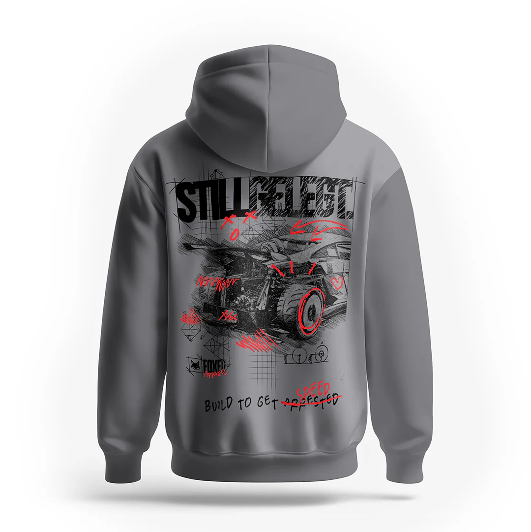 FOXED® STILLGELEGT UNISEX HOODIE GREY - Image 6