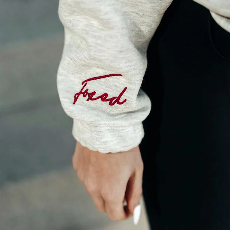 FOXED® STUDIOSTATE HOODIE GREY MELANGE/RED - Image 5