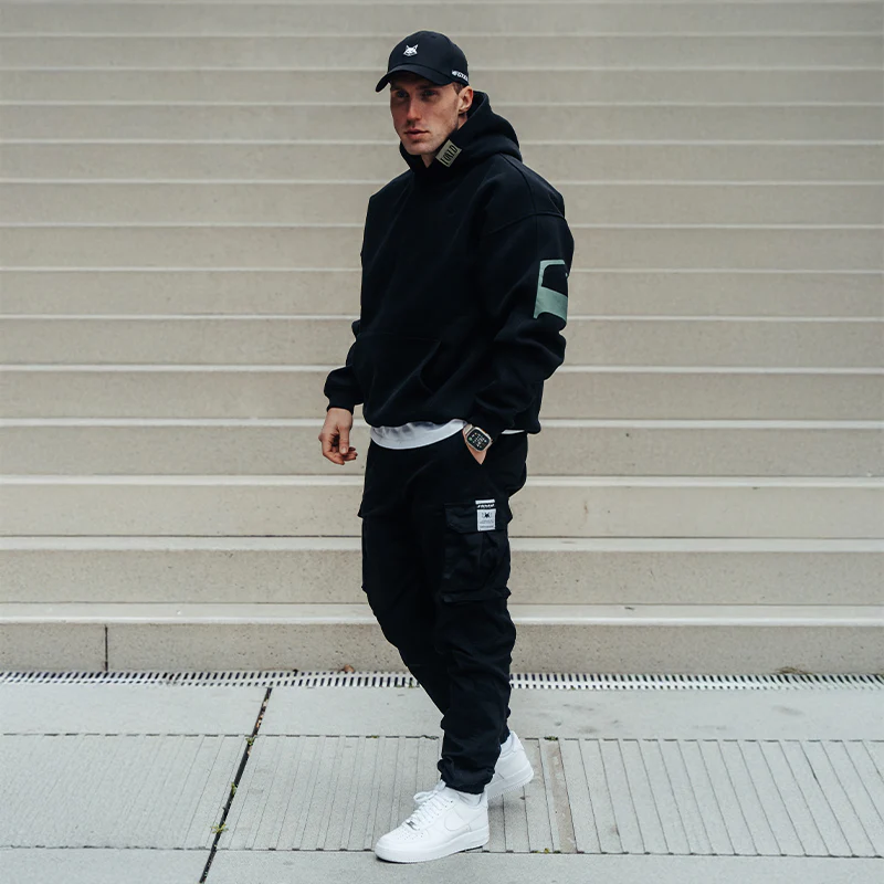 FOXED® URBAN UNISEX HOODIE BLACK - Image 6