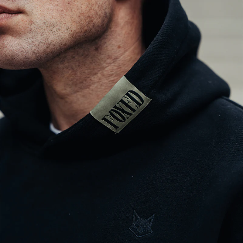 FOXED® URBAN UNISEX HOODIE BLACK - Image 7