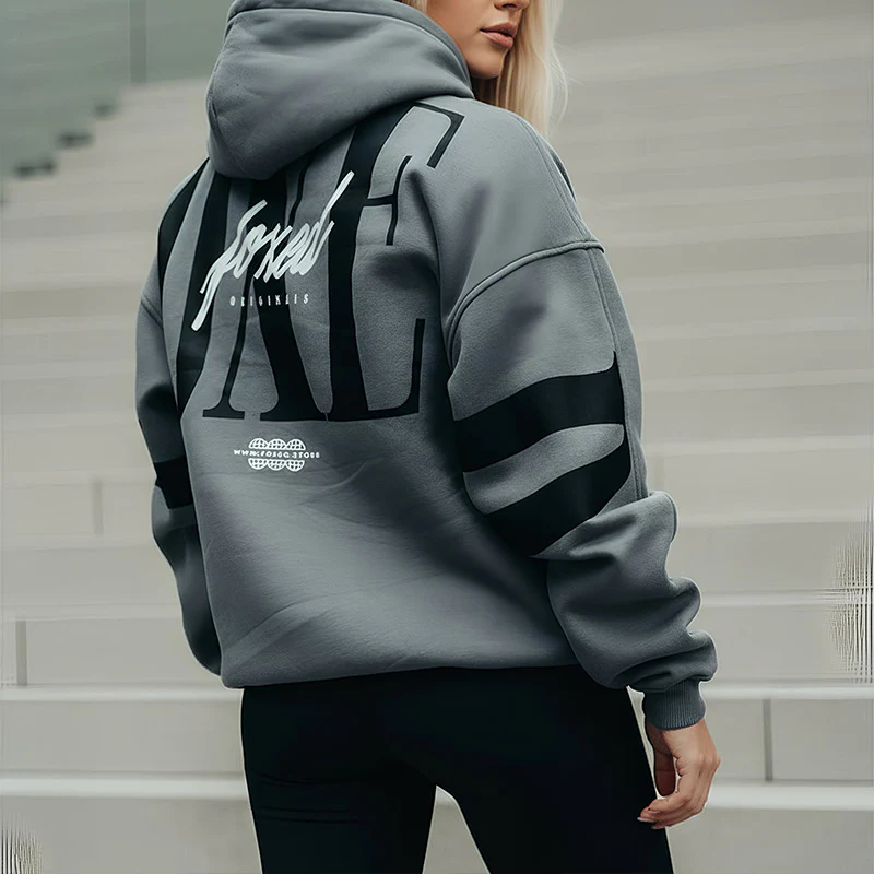 FOXED® URBAN UNISEX HOODIE GREY - Image 10