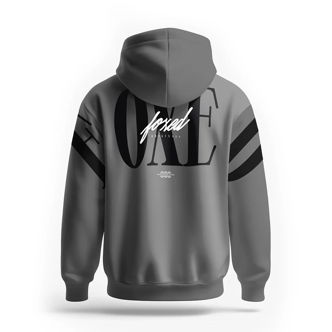 FOXED® URBAN UNISEX HOODIE GREY - Image 13