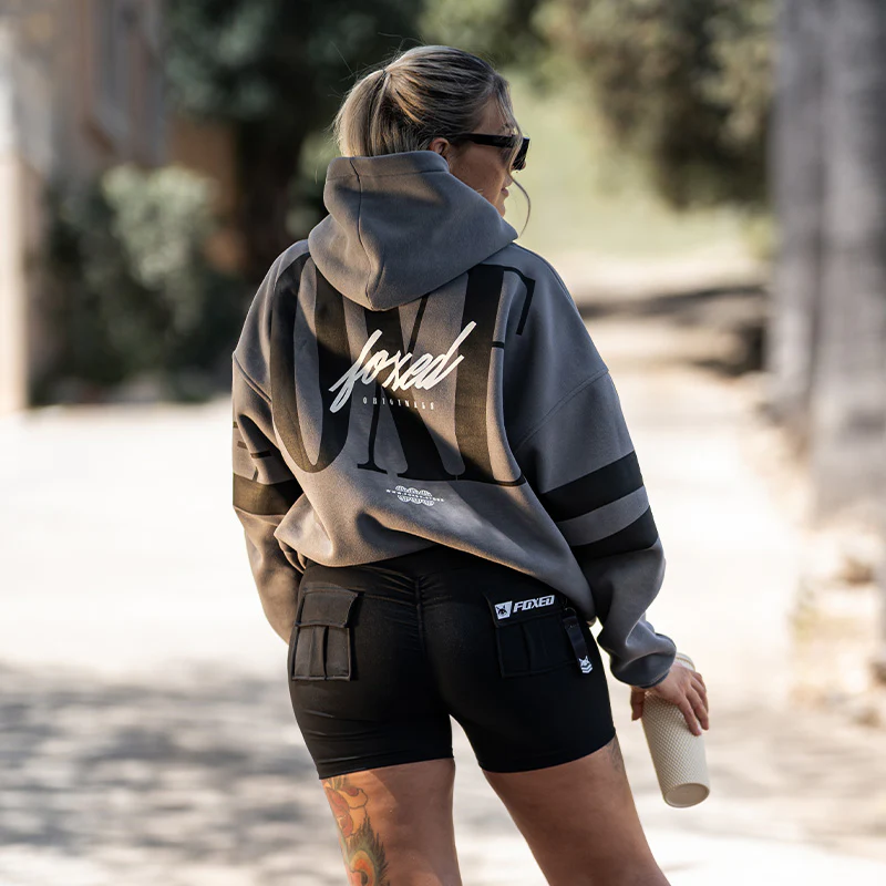 FOXED® URBAN UNISEX HOODIE GREY - Image 6