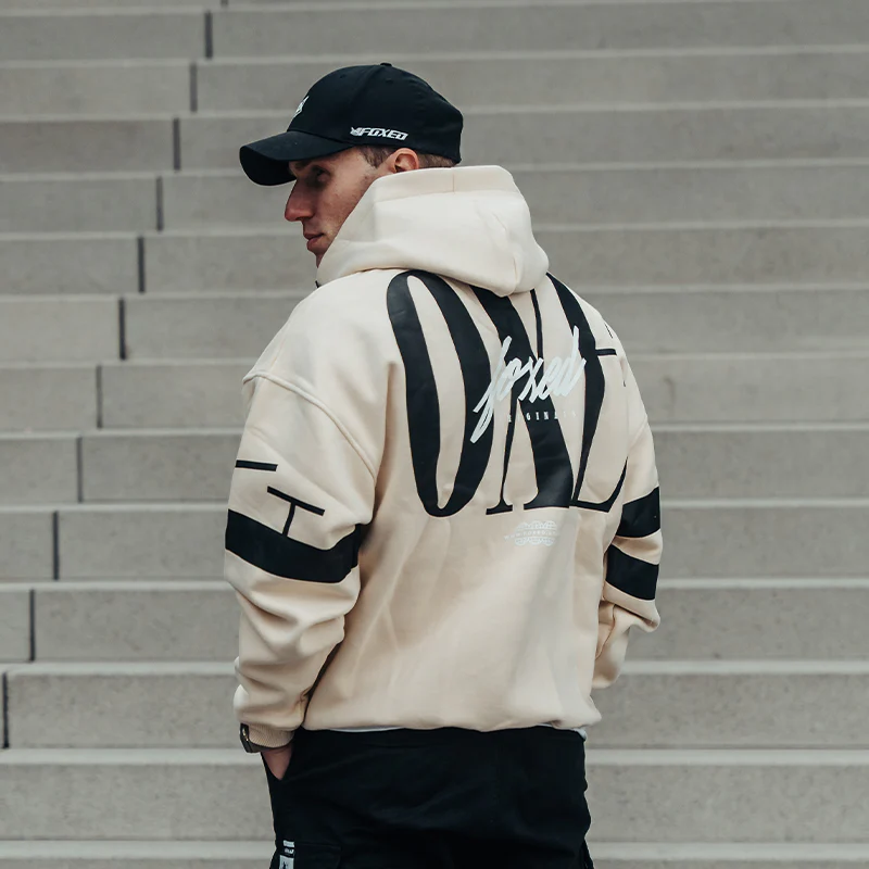 FOXED® URBAN UNISEX HOODIE MACADAMIA - Image 3